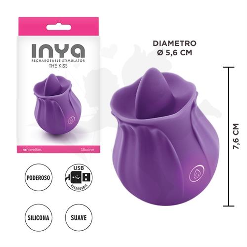 Estimulador femenino Kiss by INYA con carga USB