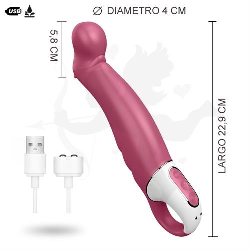 Vibrador estimulador de punto G con 12 modos de vibracion